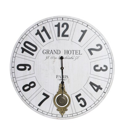 RELOJ PARED VINTANGE MADERA PÉNDULO