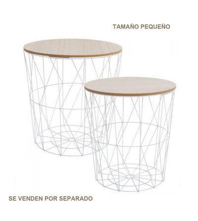 copy of MESA AUXILIAR CESTO METAL PEQUEÑA