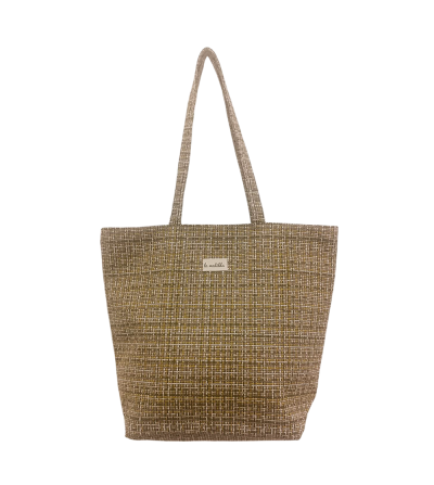BOLSA VERDE CUADRITOS GRANDE