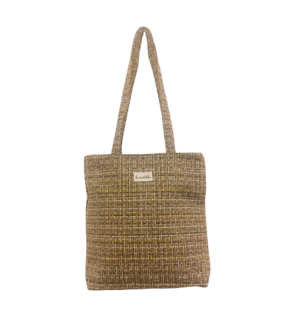 BOLSA VERDE CUADRITOS